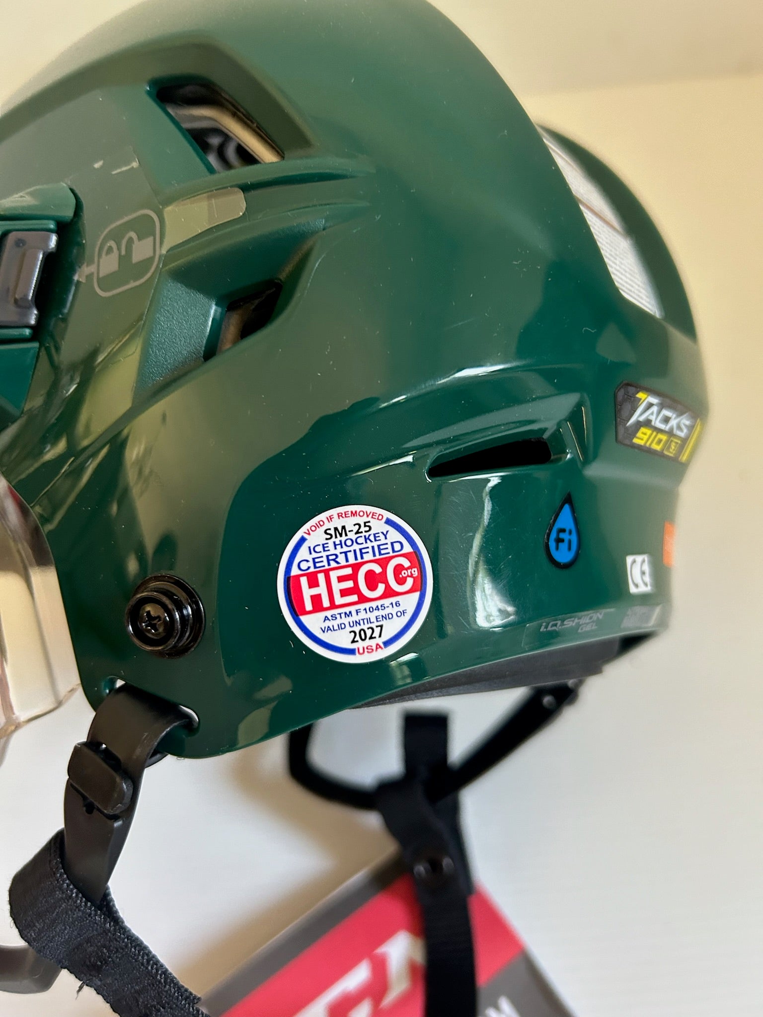 New Small Dark Green CCM Tacks 910 Pro Stock Helmet