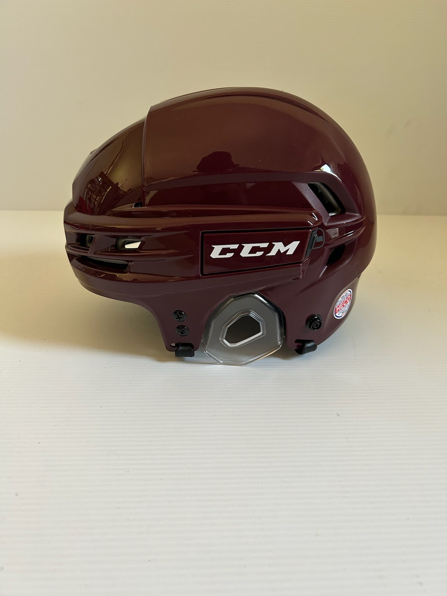 New Maroon CCM Tacks 910 Pro Stock Helmet