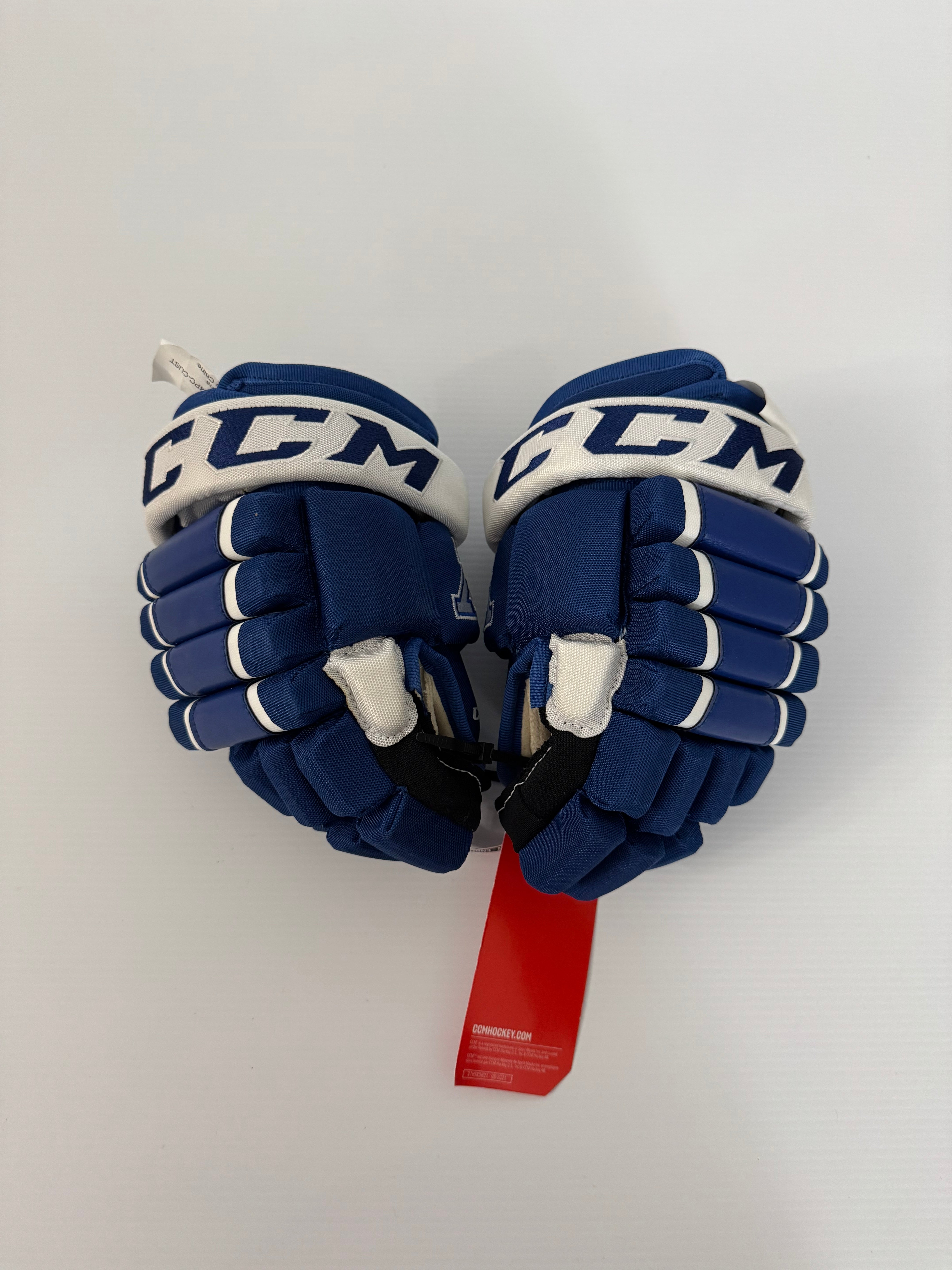 New Pro Stock Junior CCM HG4PC Gloves 10" Royal/White