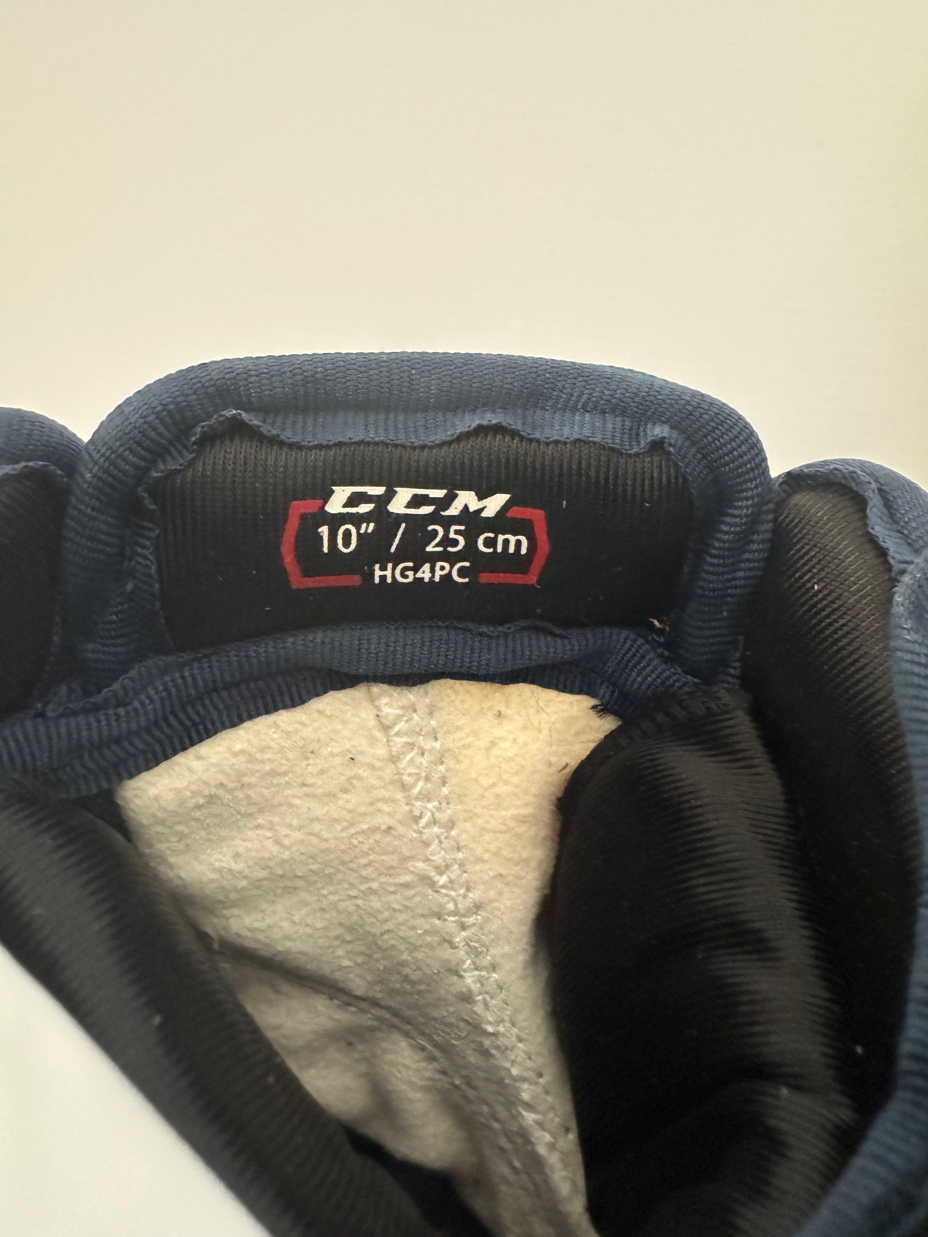 New Pro Stock Junior CCM HG4PC Gloves 10" Navy/Gold