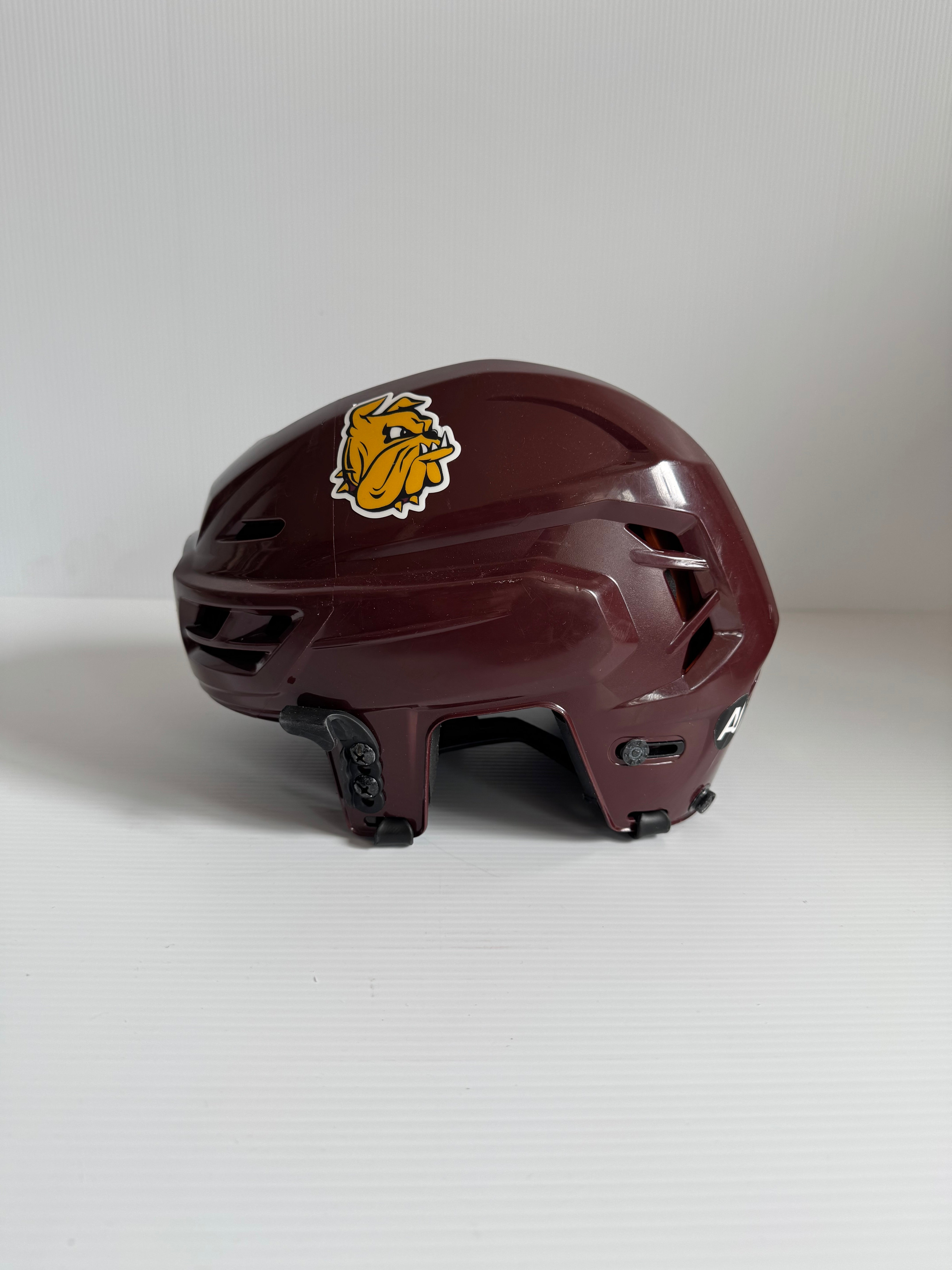 Used NCAA CCM Tacks 310 Helmet – Medium – Maroon – Pro Stock Bulldogs Design