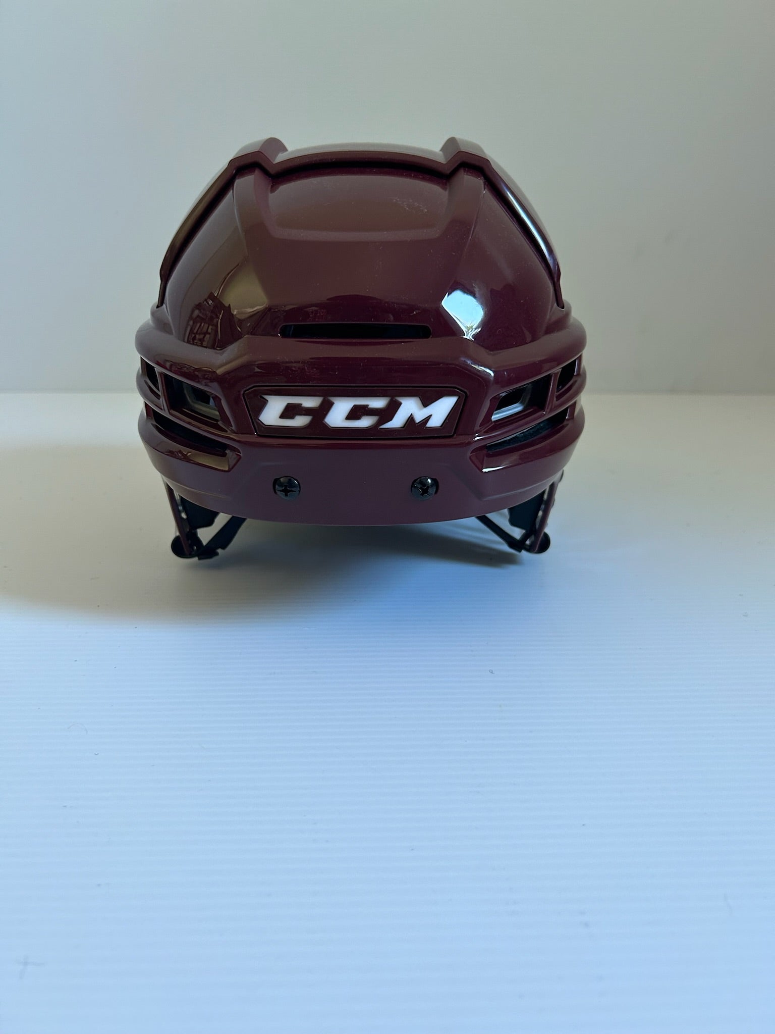 New Maroon CCM Tacks 910 Pro Stock Helmet