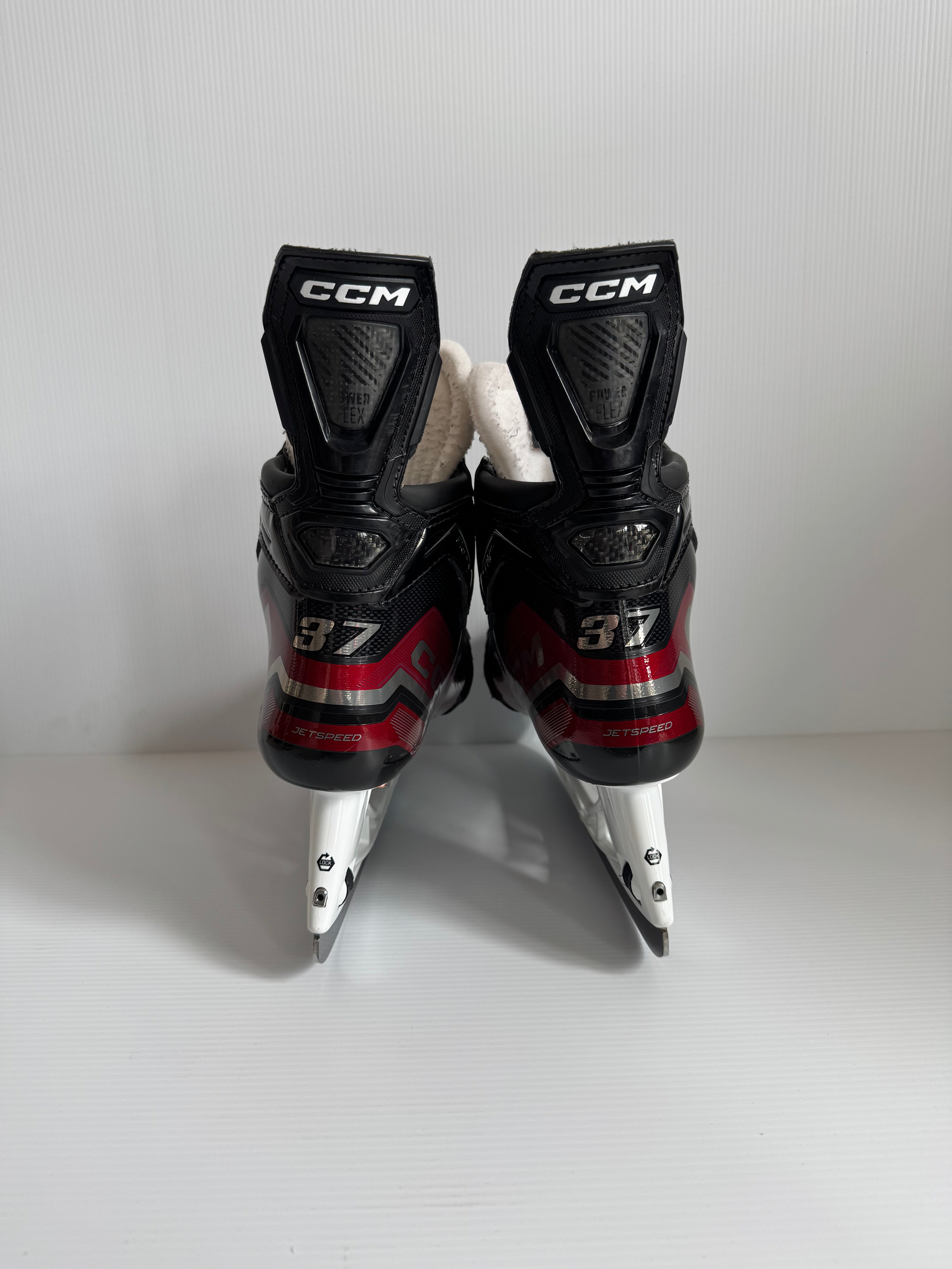 Used CCM JetSpeed FT6 Pro Hockey Skates – Size 7.25 – Regular Width – Maroon Pro Stock
