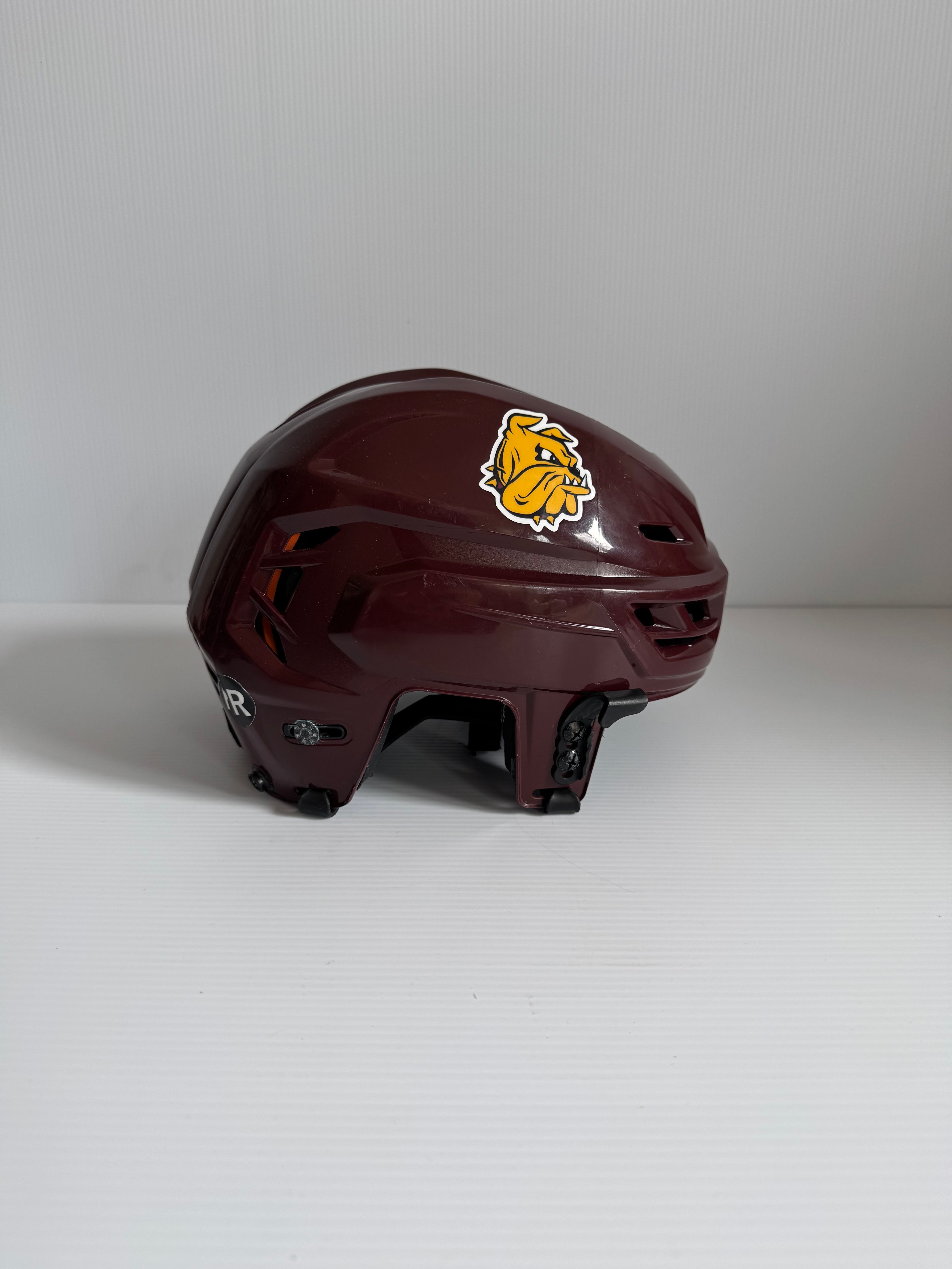Used NCAA CCM Tacks 310 Helmet – Medium – Maroon – Pro Stock Bulldogs Design