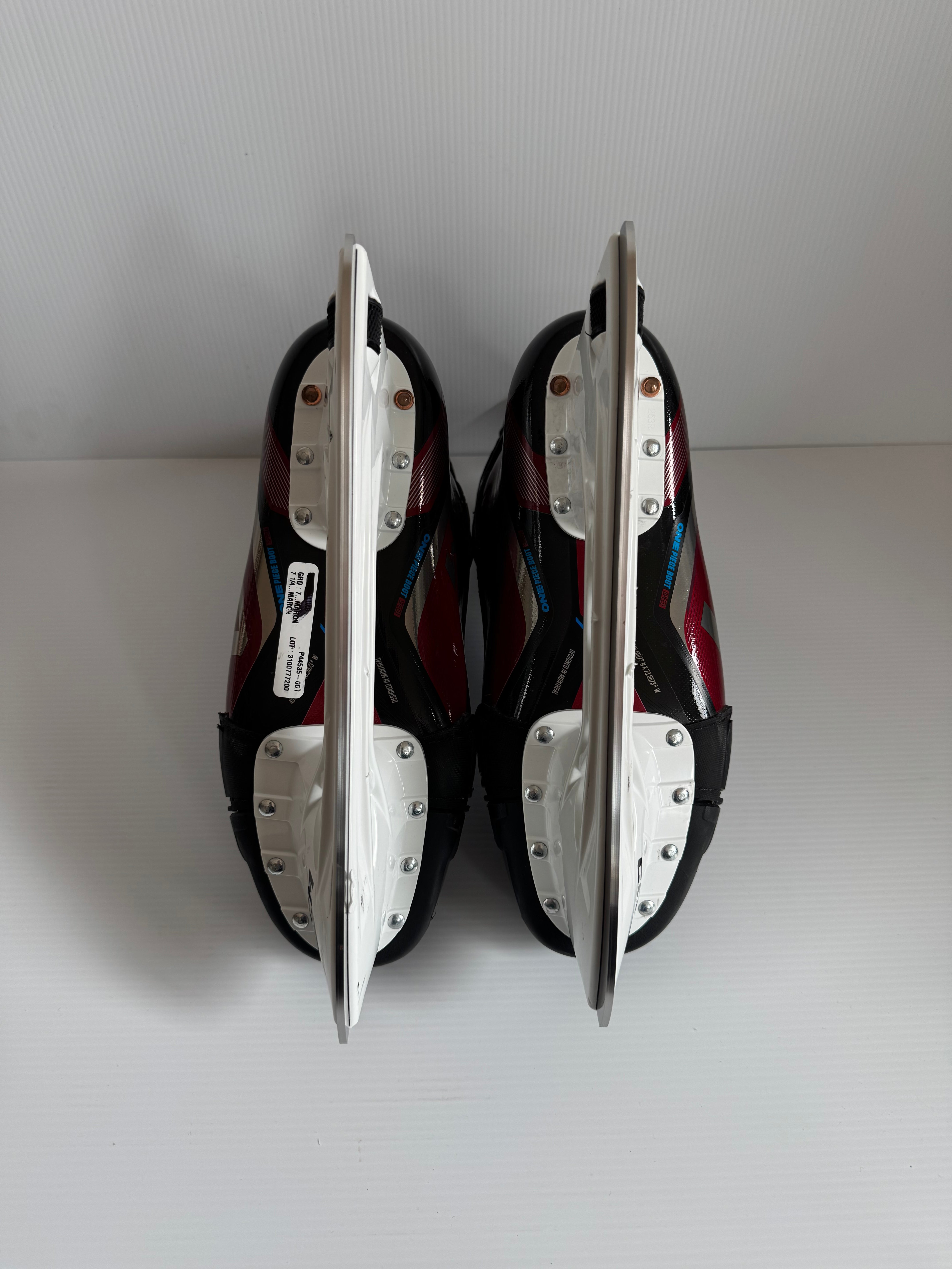 Used CCM JetSpeed FT6 Pro Hockey Skates – Size 7.25 – Regular Width – Maroon Pro Stock