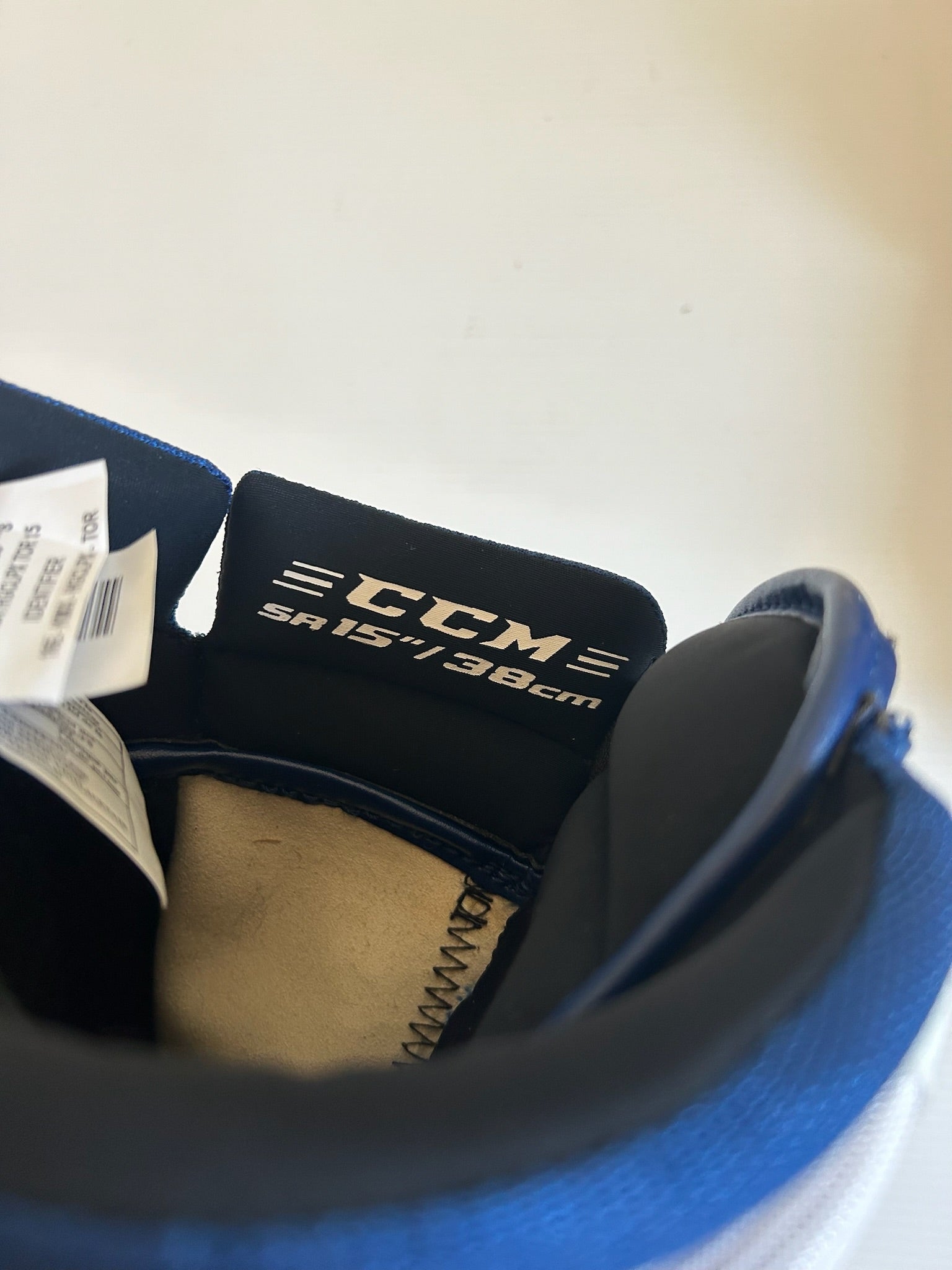 New CCM HGCLPX 15" Hockey Pro Stock Gloves - Royal/White (NHL)