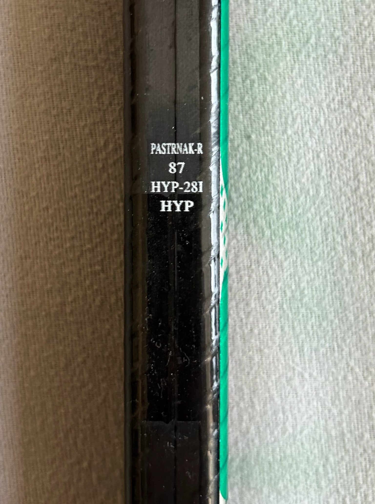 New Green Bauer Vapor Hyperlite Right Hand 87 Flex Pastrnak Curve Pro Stock Stick