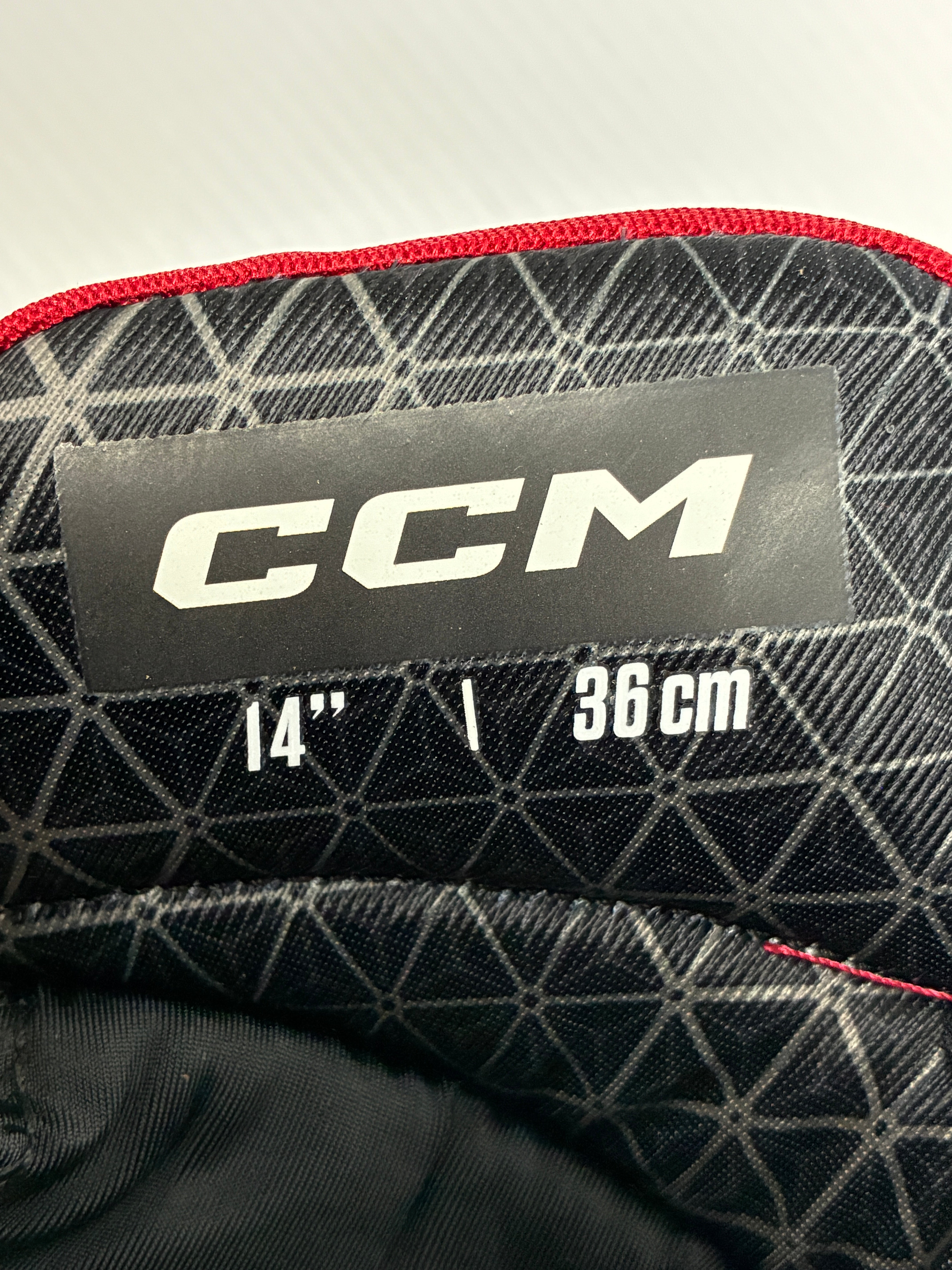 New 14" CCM 85C Pro Stock Hockey Gloves - Red/Black/White