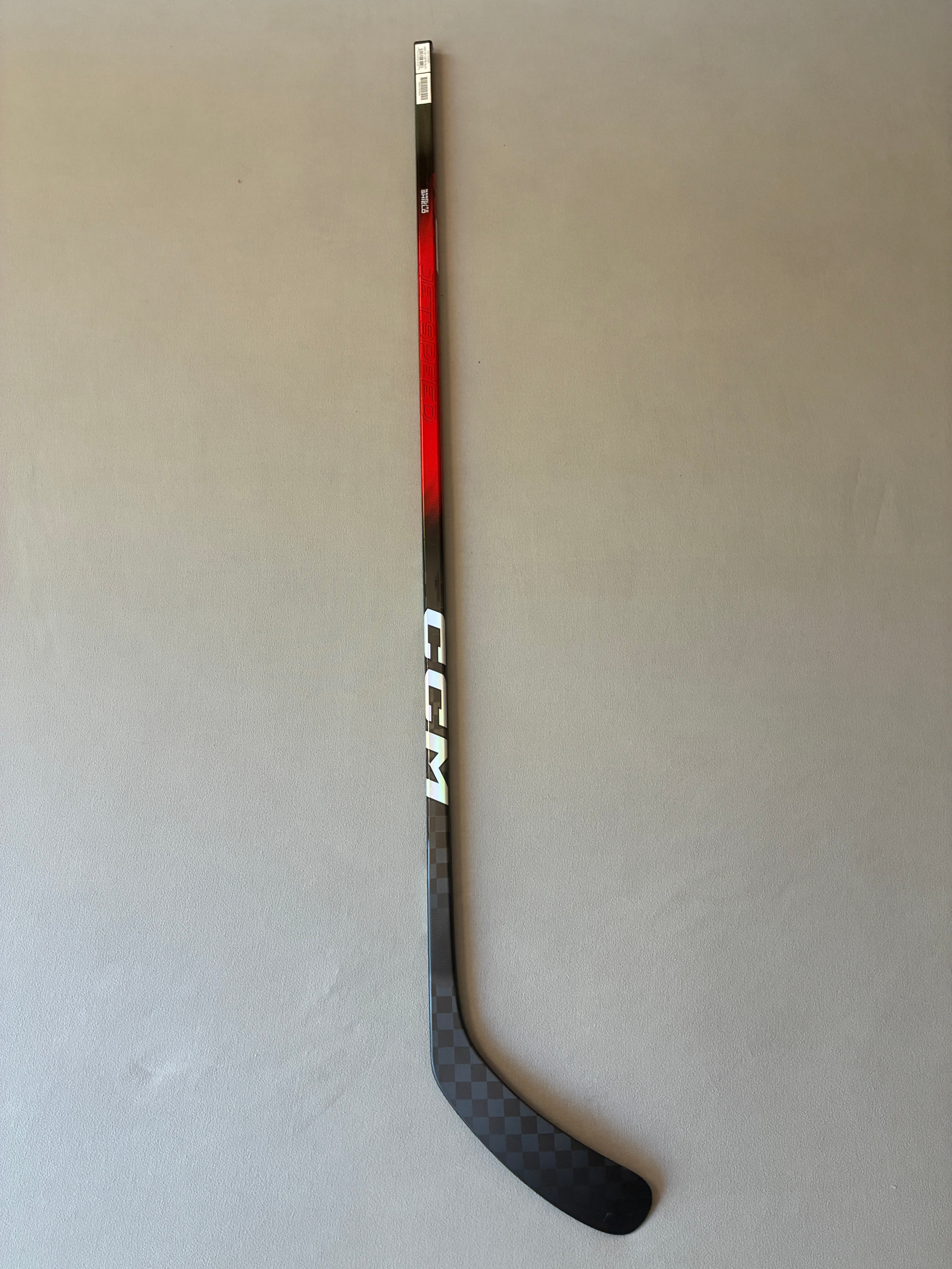 New 75 Flex P29 Senior CCM Ribcor Team (Jetspeed dress) Right Hand Pro Stock Hockey Stick - Red