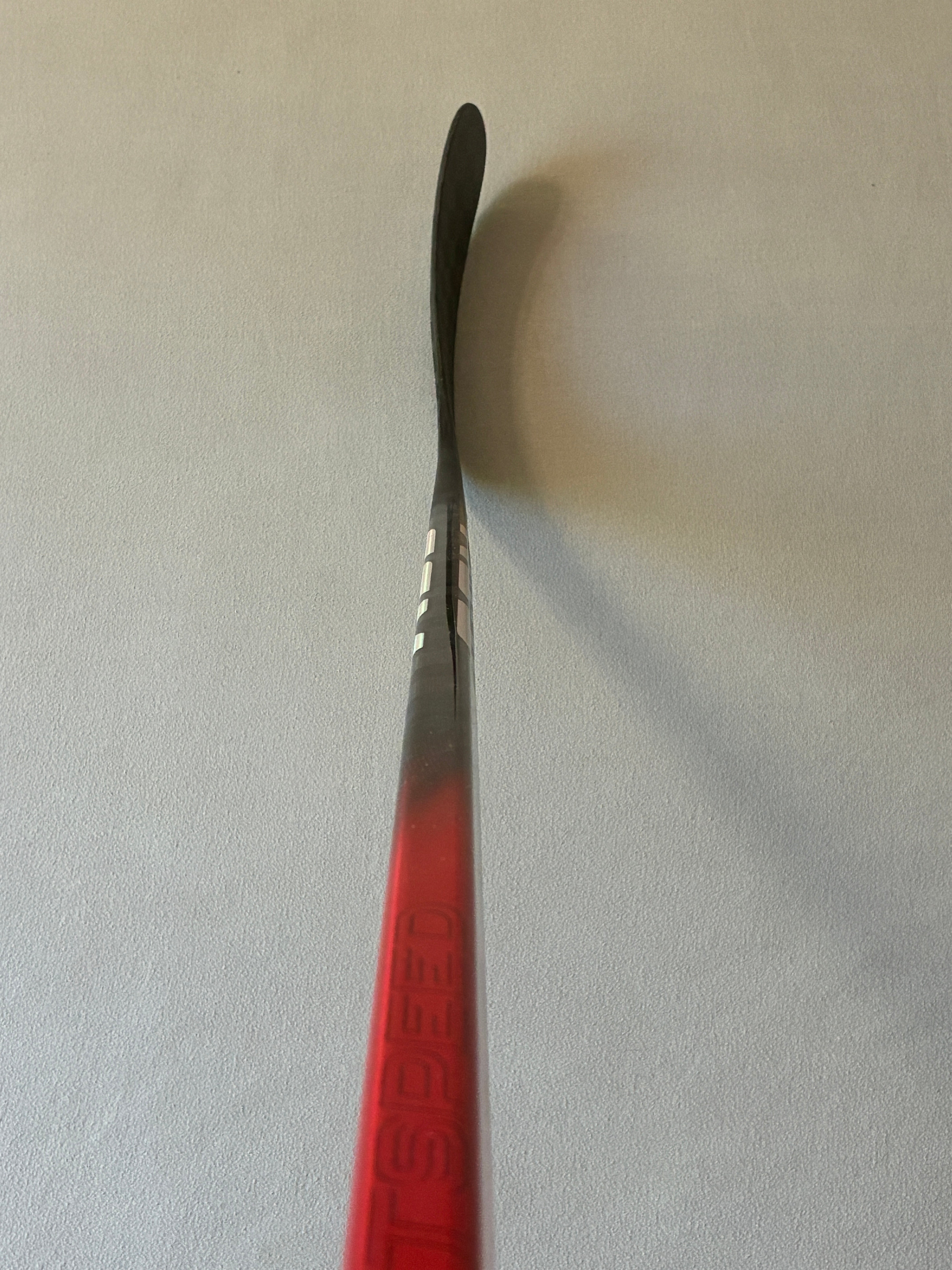 New 85 Flex P90 Senior CCM Ribcor Team (Jetspeed dress) Left Hand Pro Stock Hockey Stick - Red