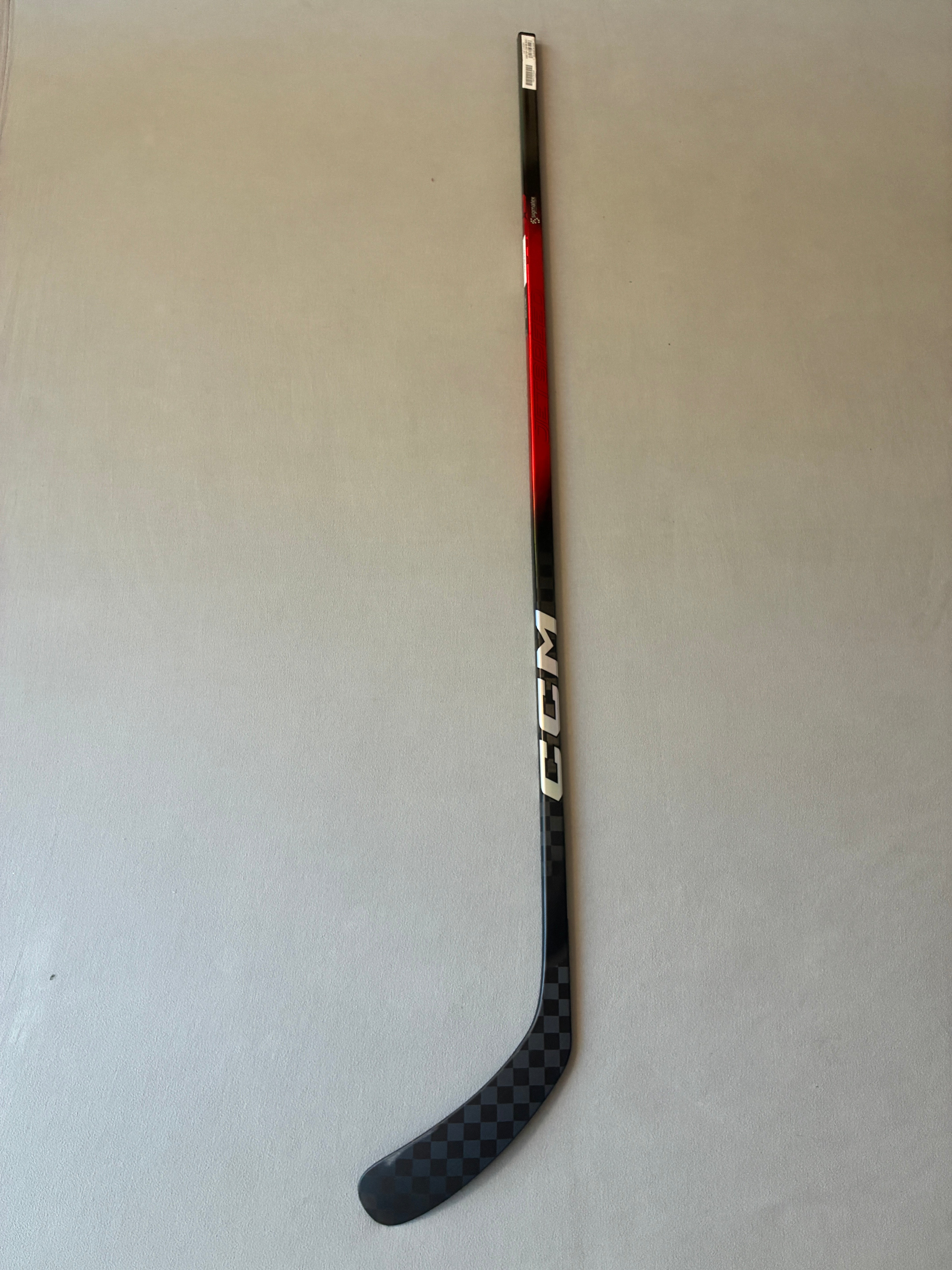 New 95 Flex P29 Senior CCM Ribcor Team (Jetspeed dress) Left Hand Pro Stock Hockey Stick - Red