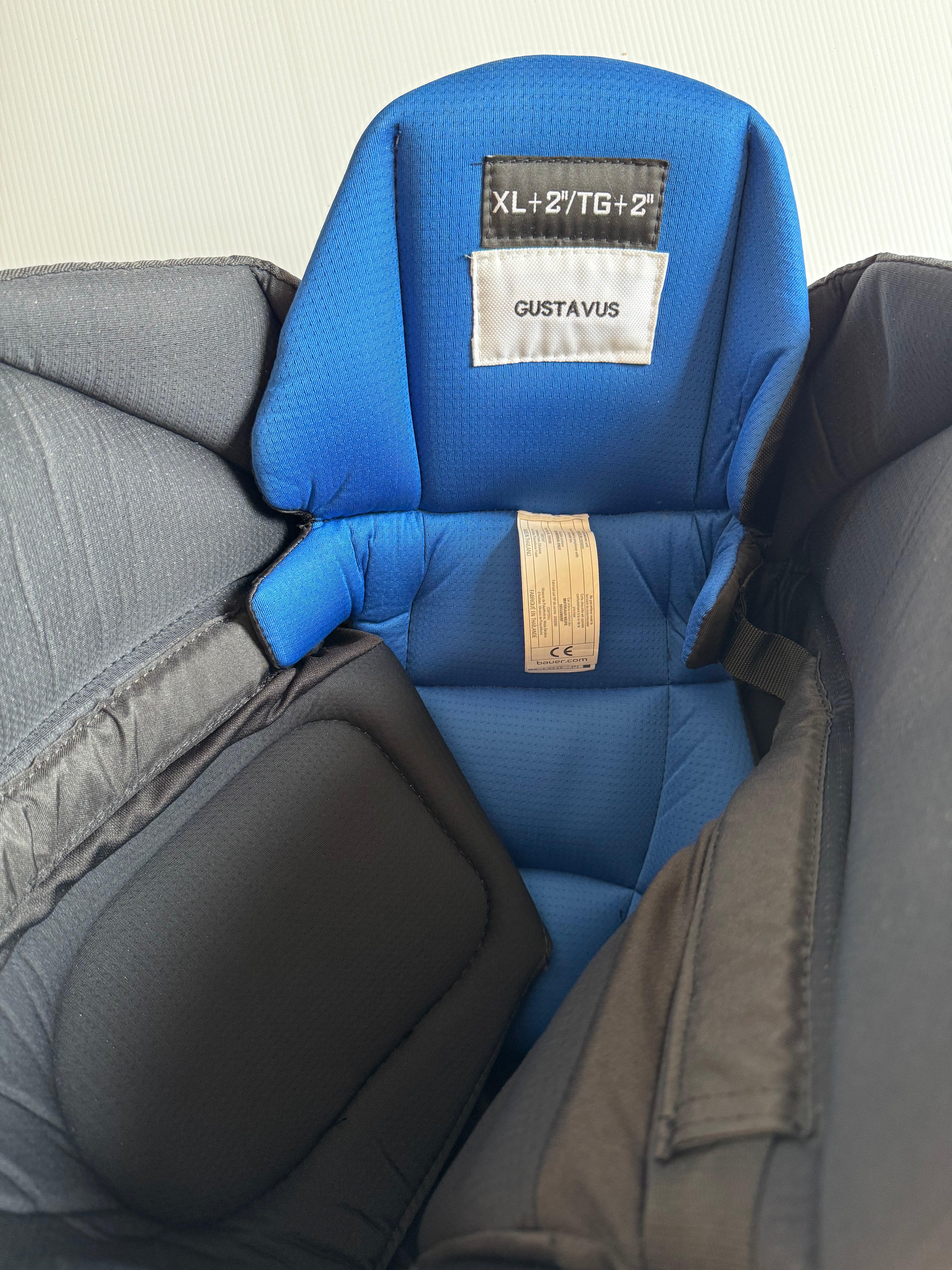 New Black Senior XL +2" Pro Stock Bauer Nexus Custom Pro Hockey Pants (NCAA)