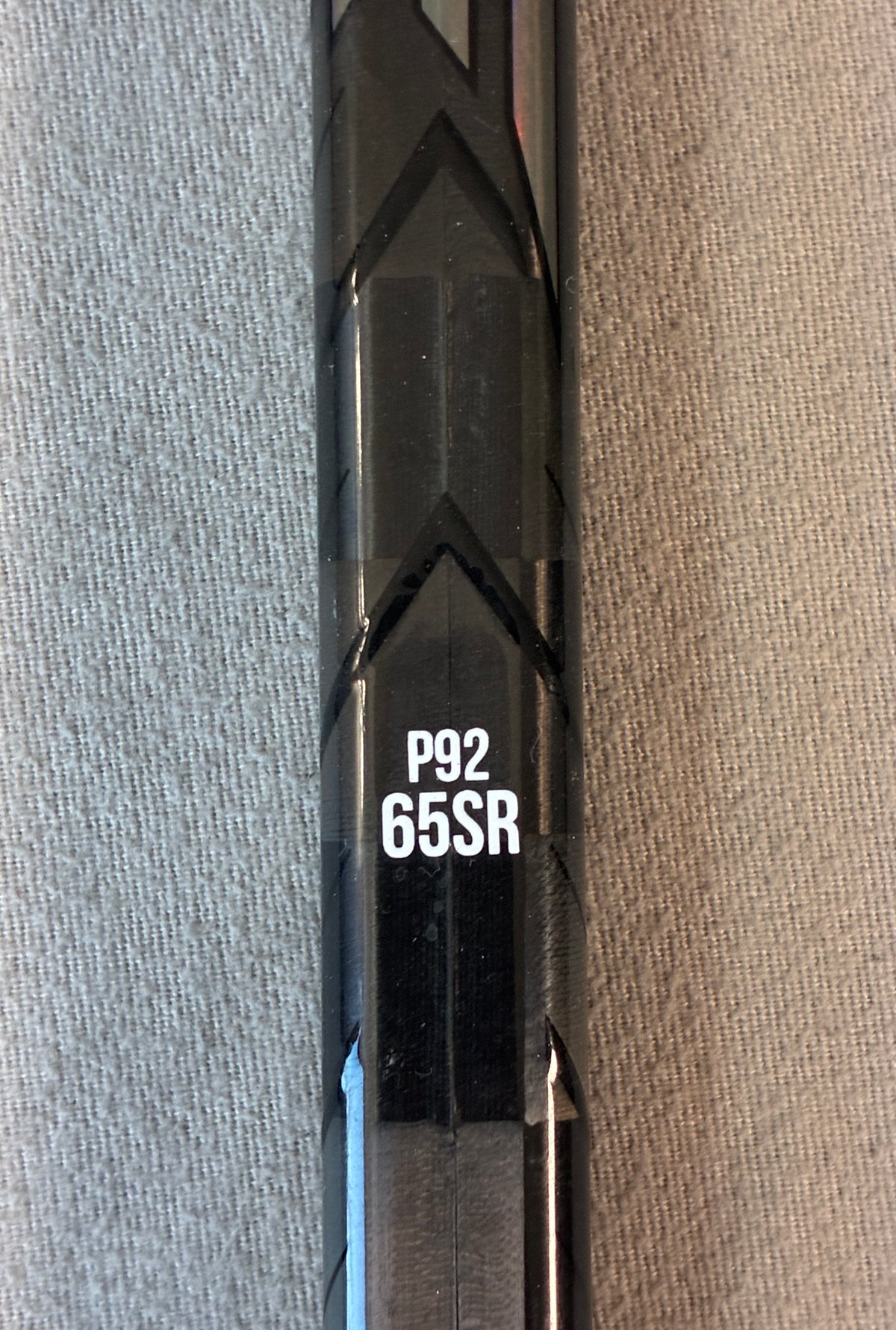 Like New 65 Flex P92 Senior Bauer Pulse Left Hand Pro Stock Hockey Stick - Black