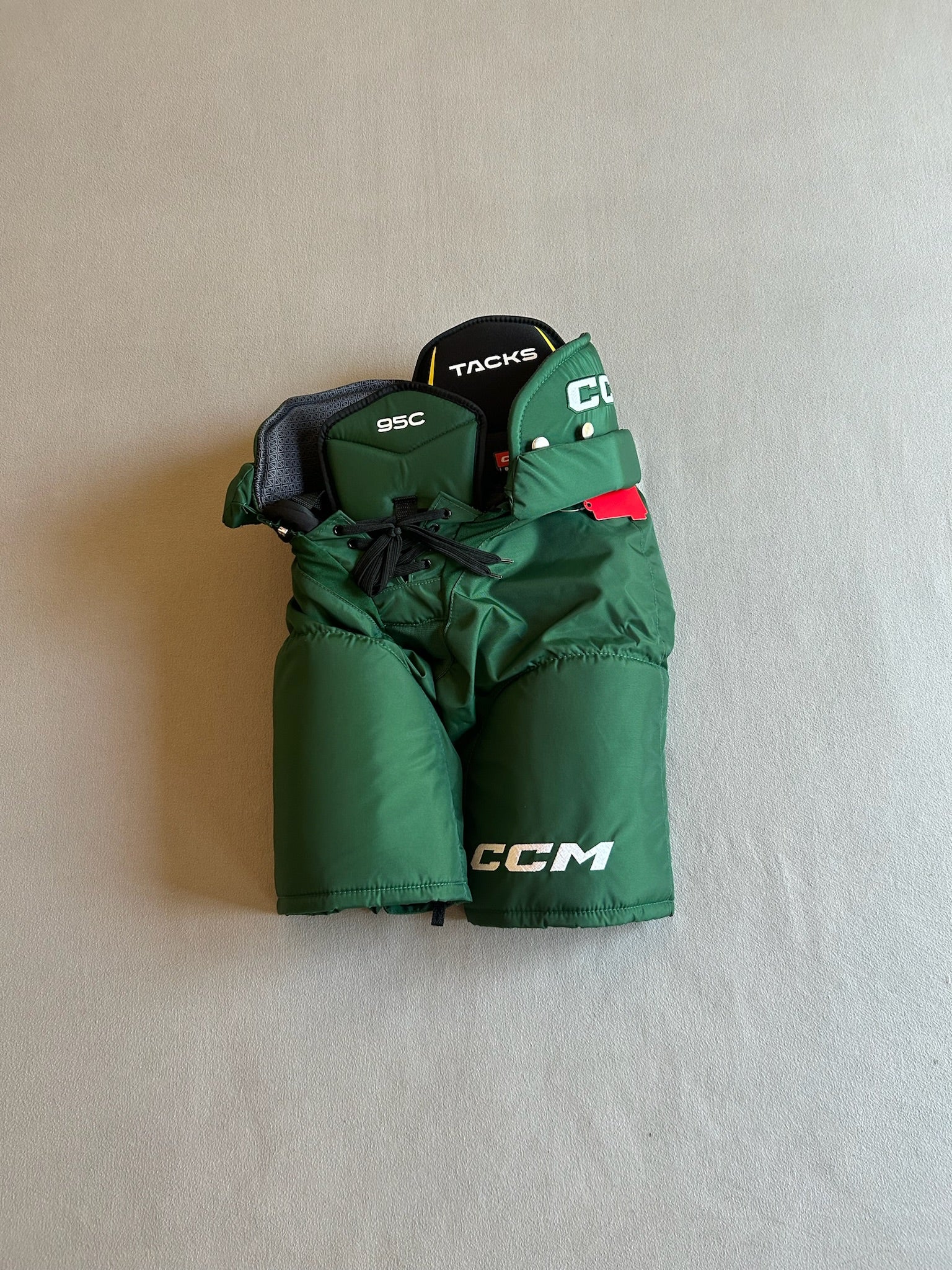 New Green CCM Tacks 95C Pro Stock Hockey Pants Junior Large