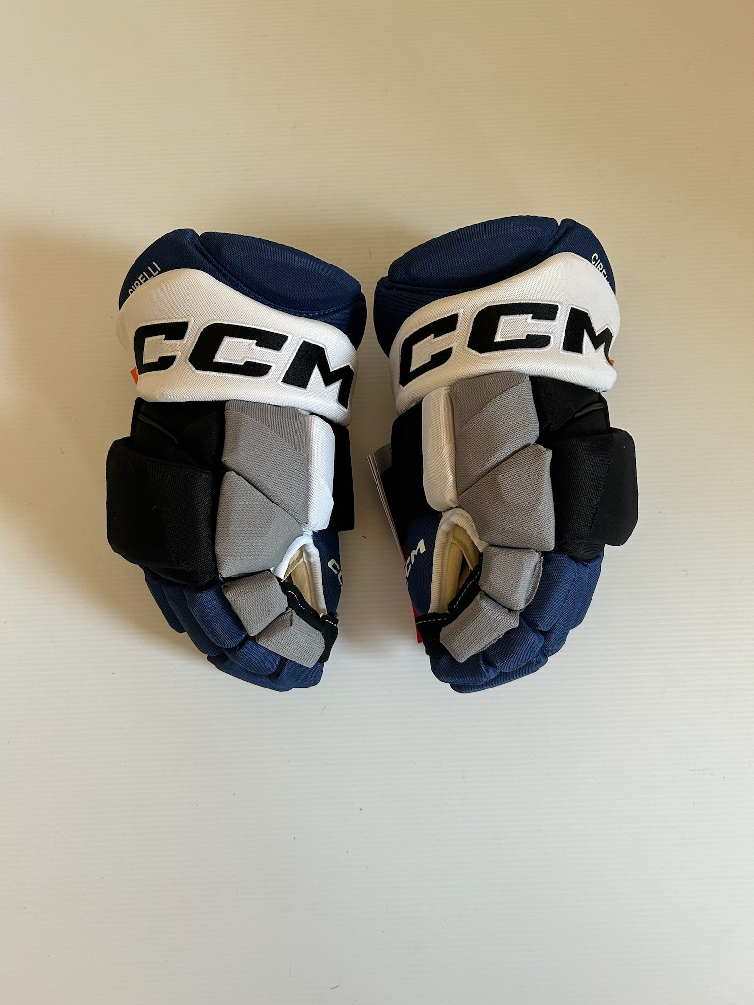 New CCM HGPJSPP 14" Hockey Gloves - Royal/Black/Grey/White
