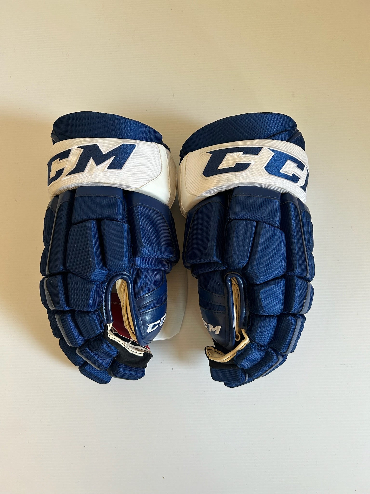 New CCM HGCLPX 15" Hockey Pro Stock Gloves - Royal/White (NHL)