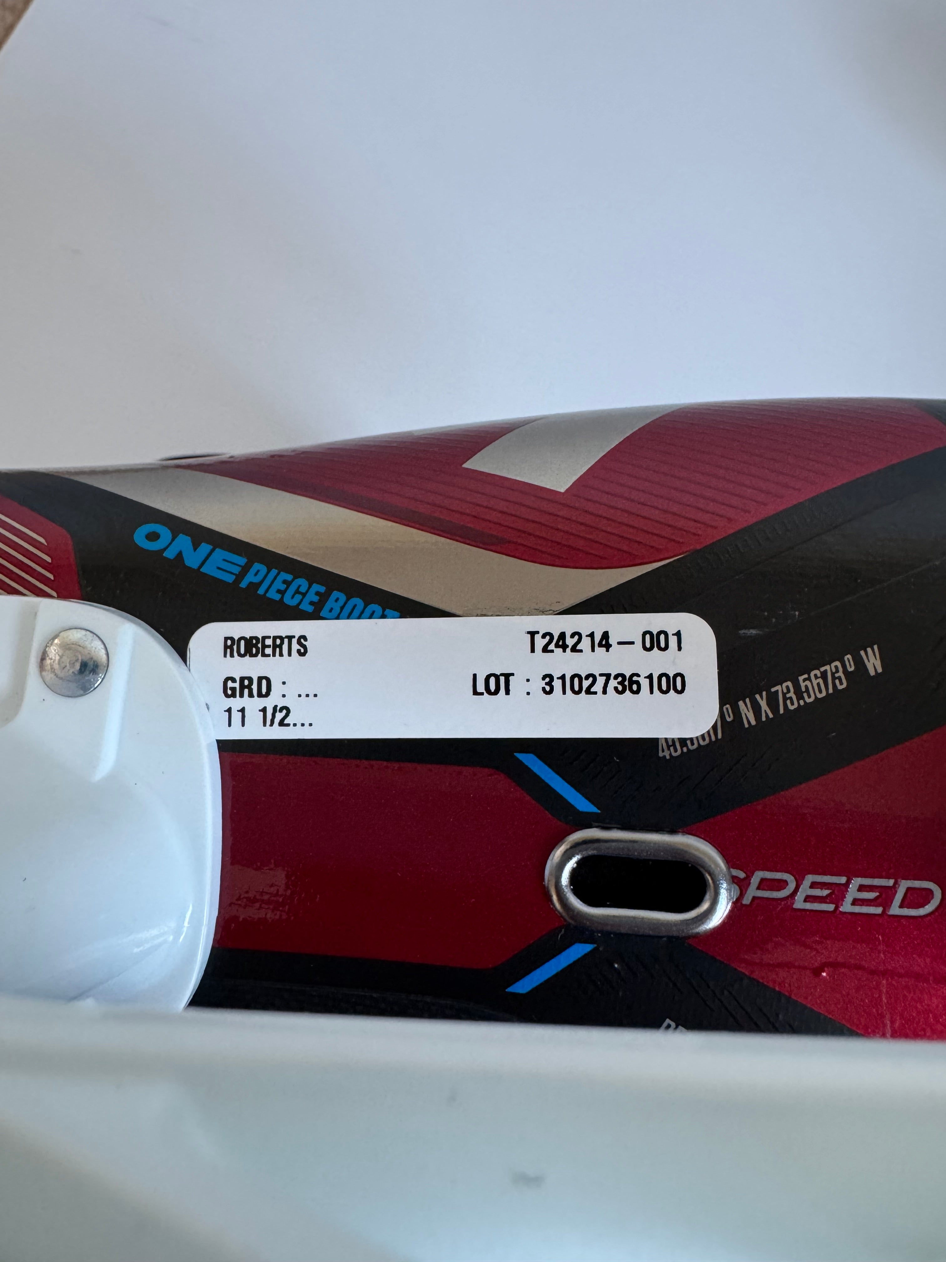 New Senior CCM JetSpeed FT6 Pro Size 11.5 Regular Custom Maroon Hockey Skates