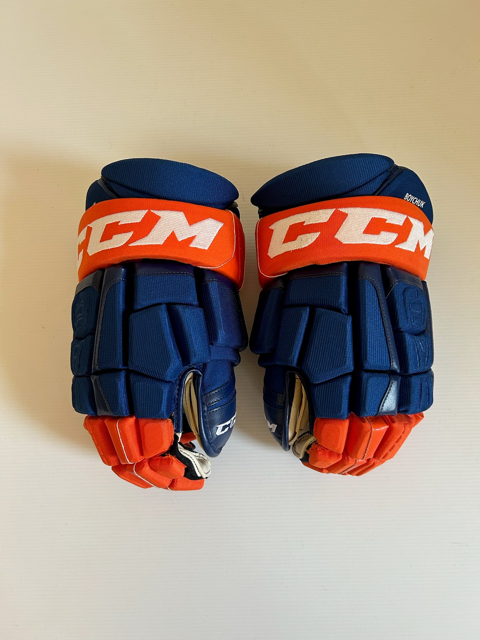 New CCM HGCLPRSP 15" Hockey Gloves - Royal/Orange
