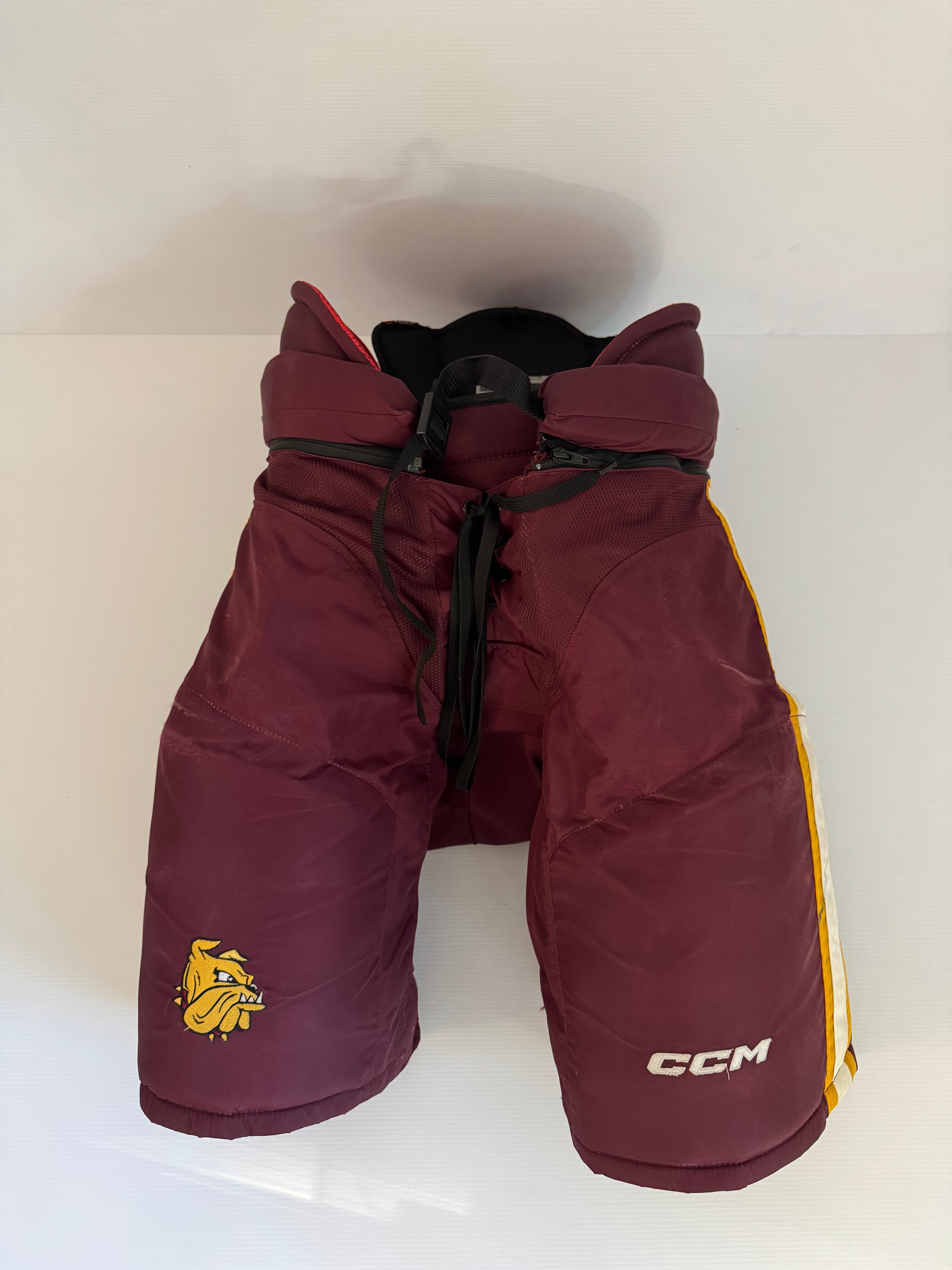 Used CCM HP45 Senior Large +1" Pro Stock Hockey Pants – Maroon/Gold