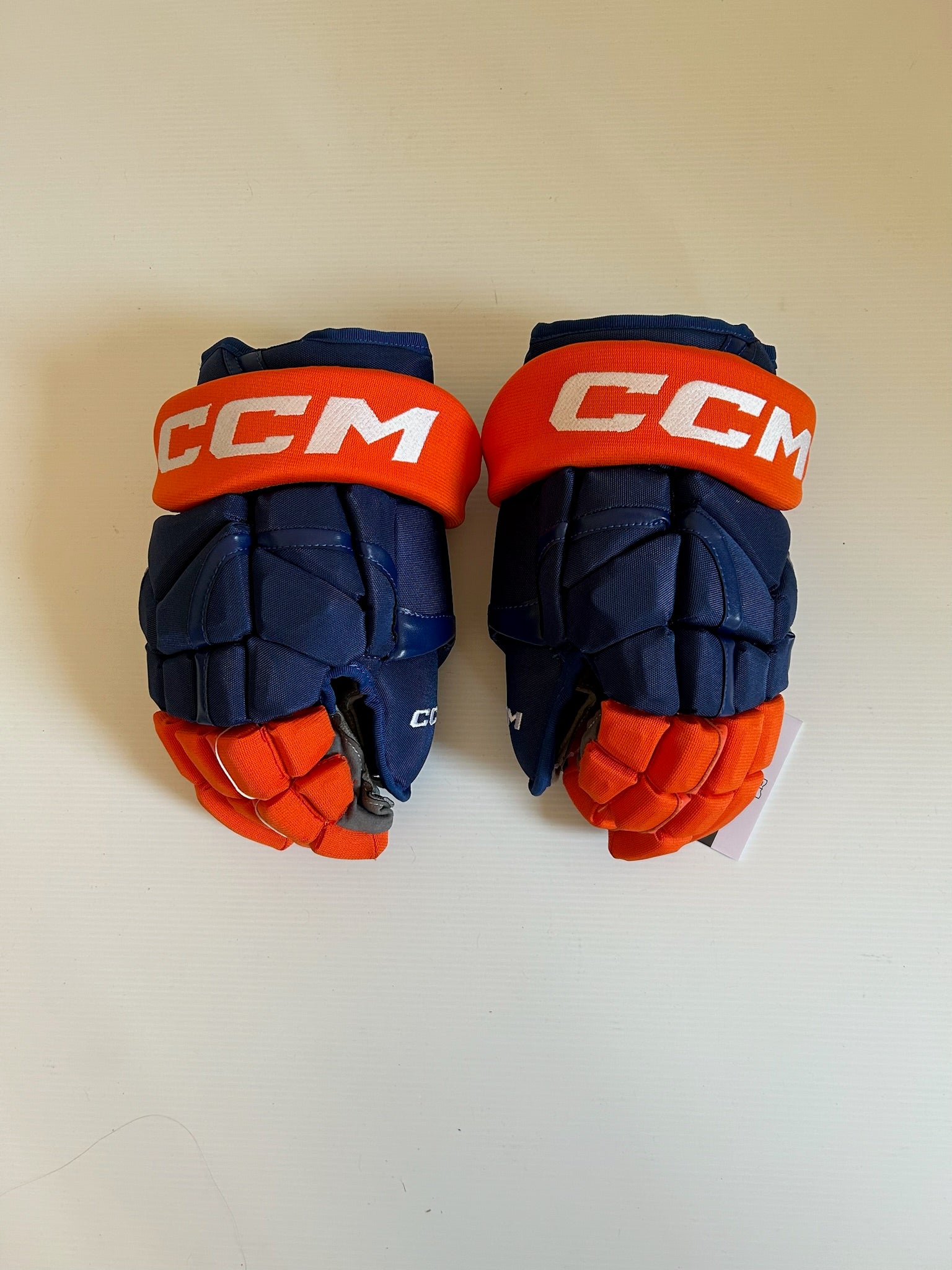 New CCM HG12XP 14" Hockey Gloves - Royal/Orange