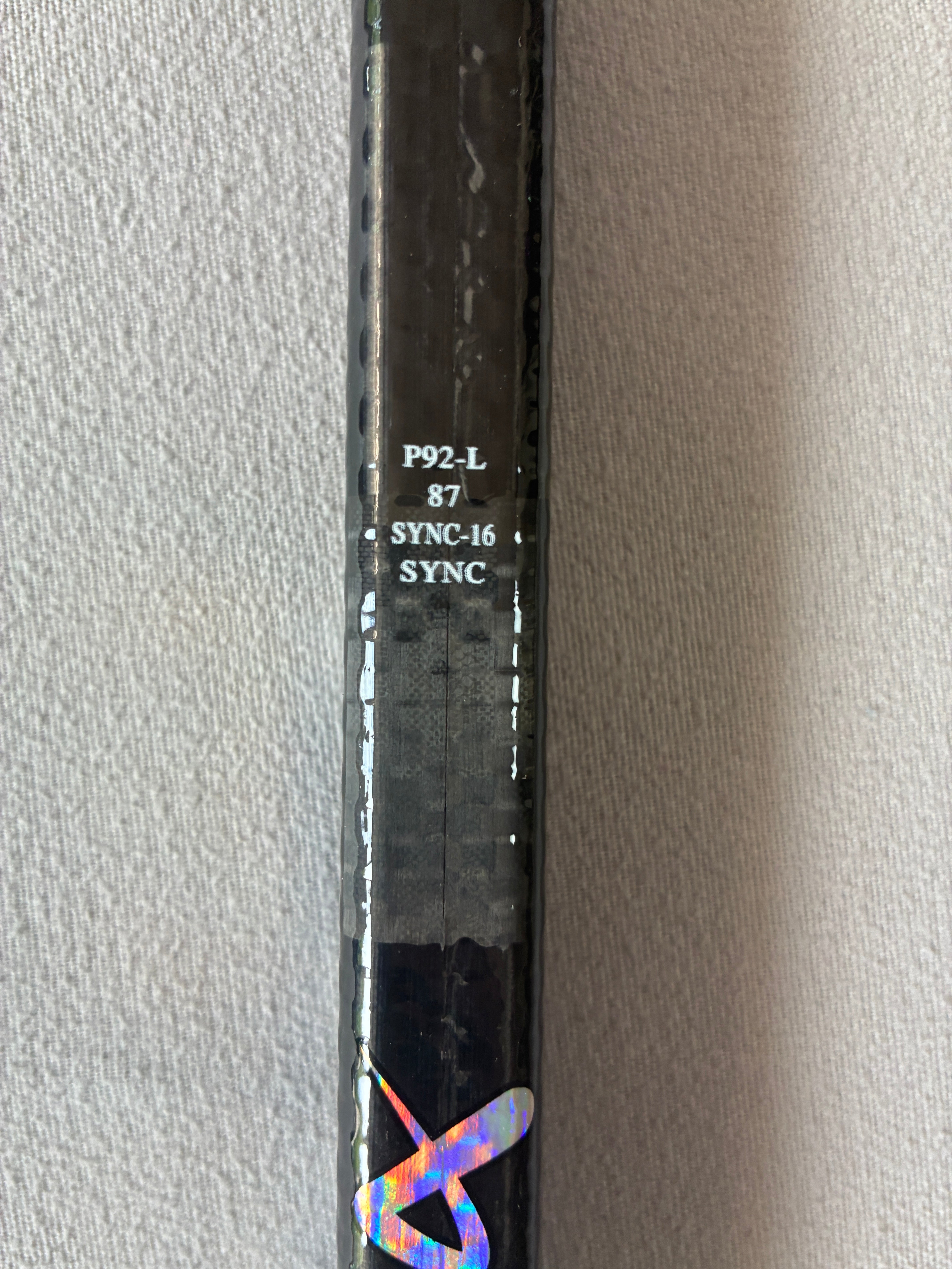 New 87 Flex P92 Senior Bauer Sync Left Hand Pro Stock Hockey Stick - Red