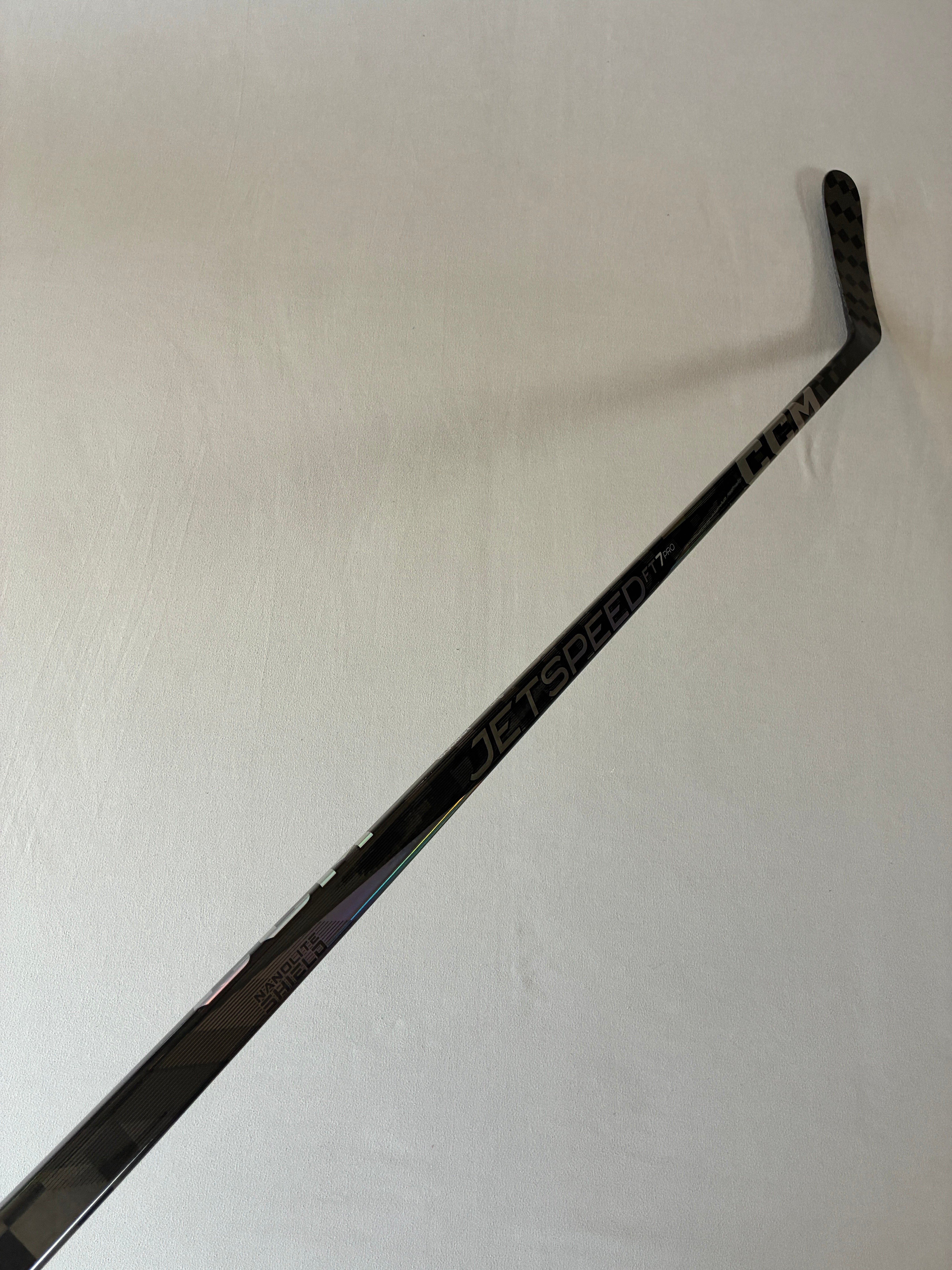 New 85 Flex P92M Senior CCM JetSpeed FT7 Pro Left Hand Pro Stock Hockey Stick - Black