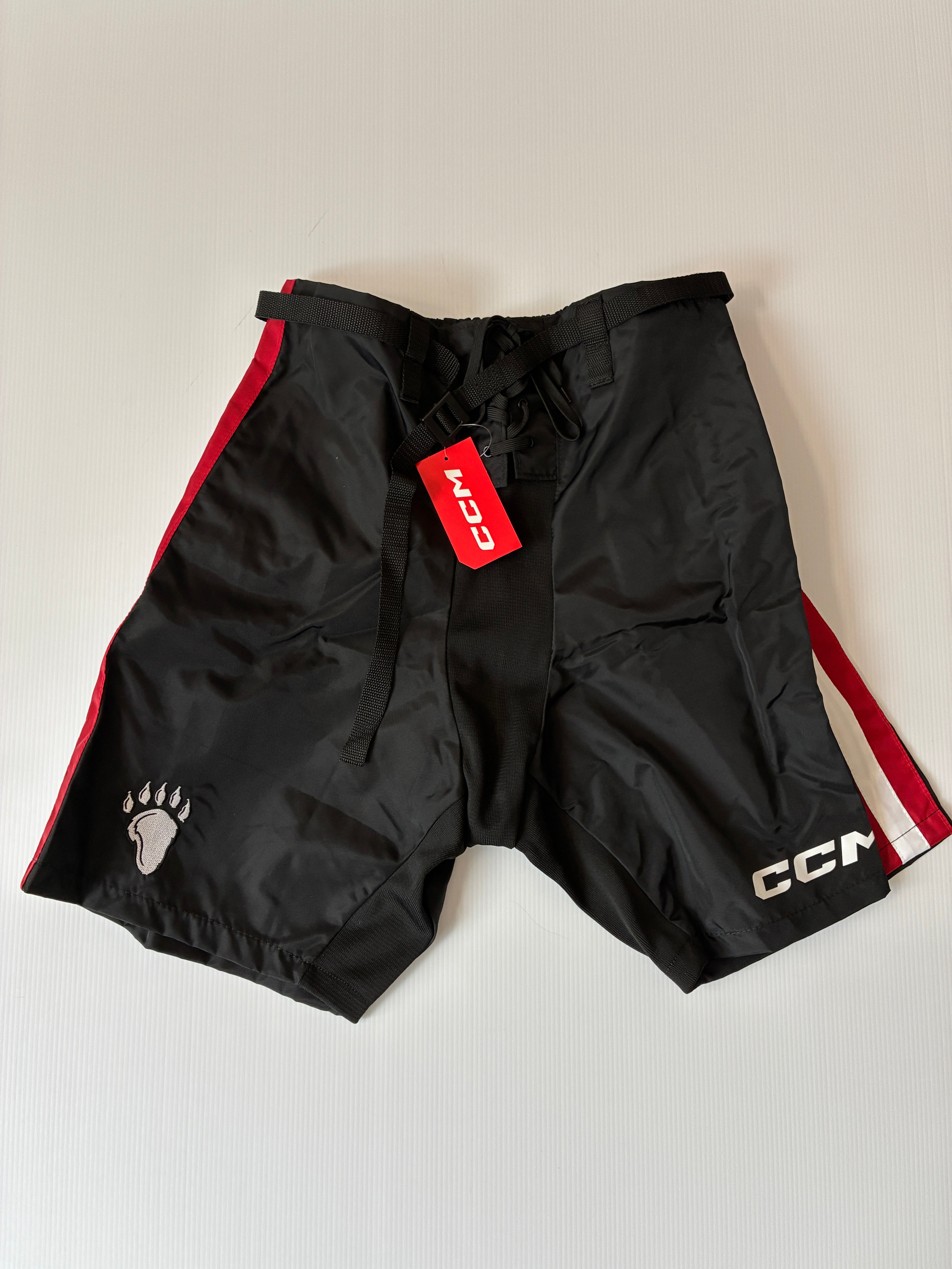 New Senior CCM PP25C Pro Stock Hockey Pant Shells - Black/Red/White