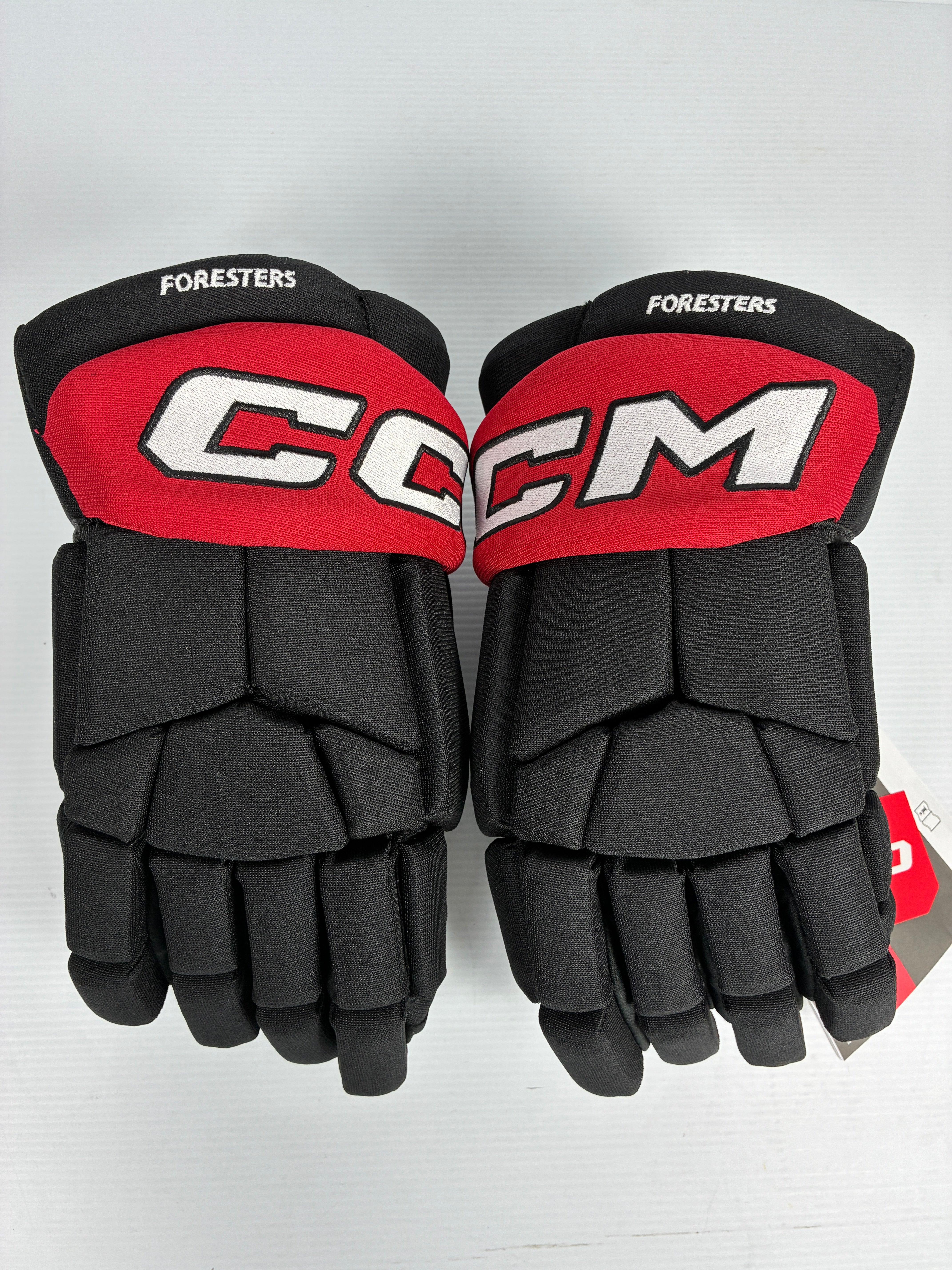 New CCM 14" 85C Pro Stock Hockey Gloves - Black/Red/White