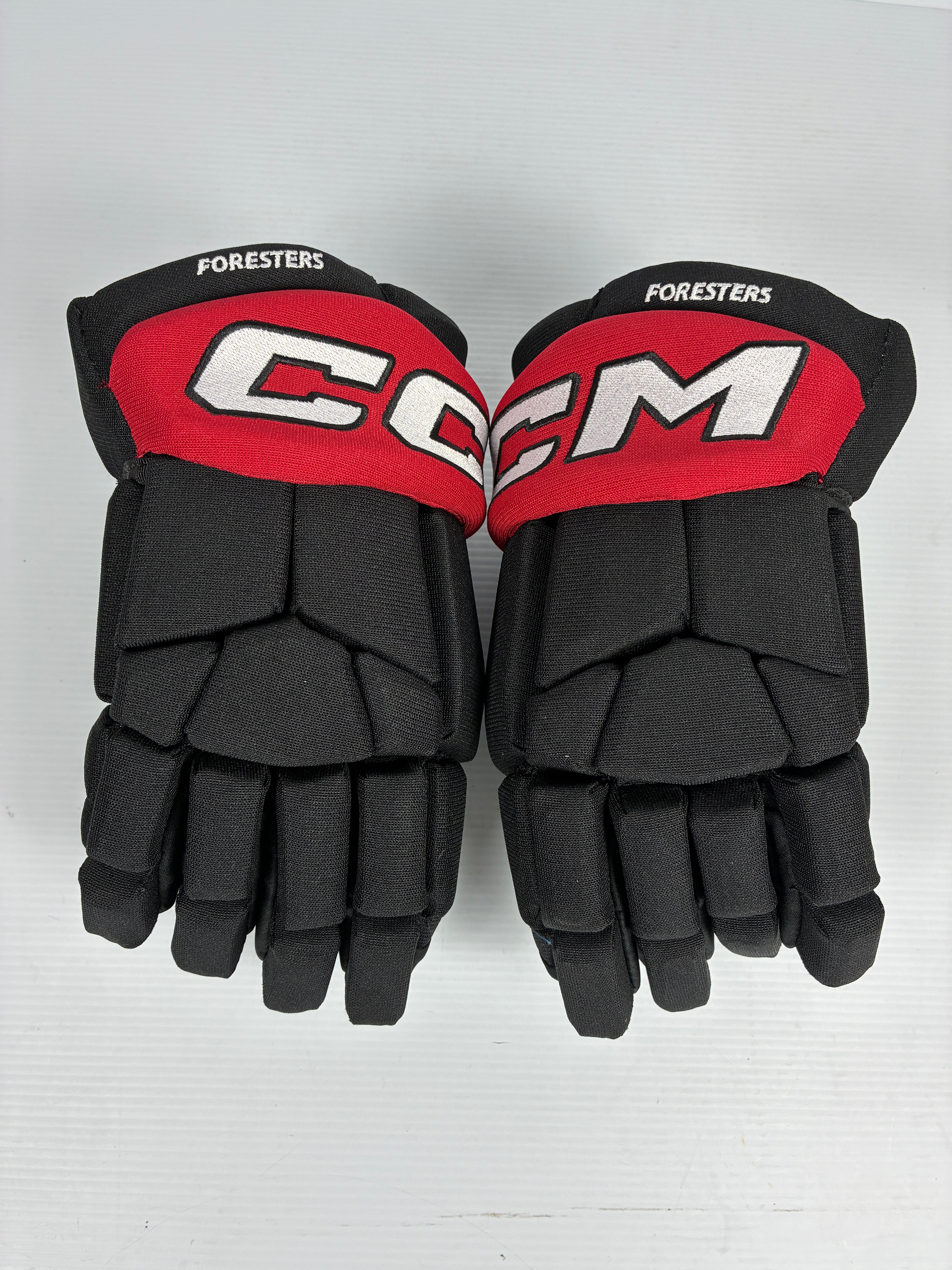 New CCM 85C 12" Pro Stock Hockey Gloves - Black/Red/White