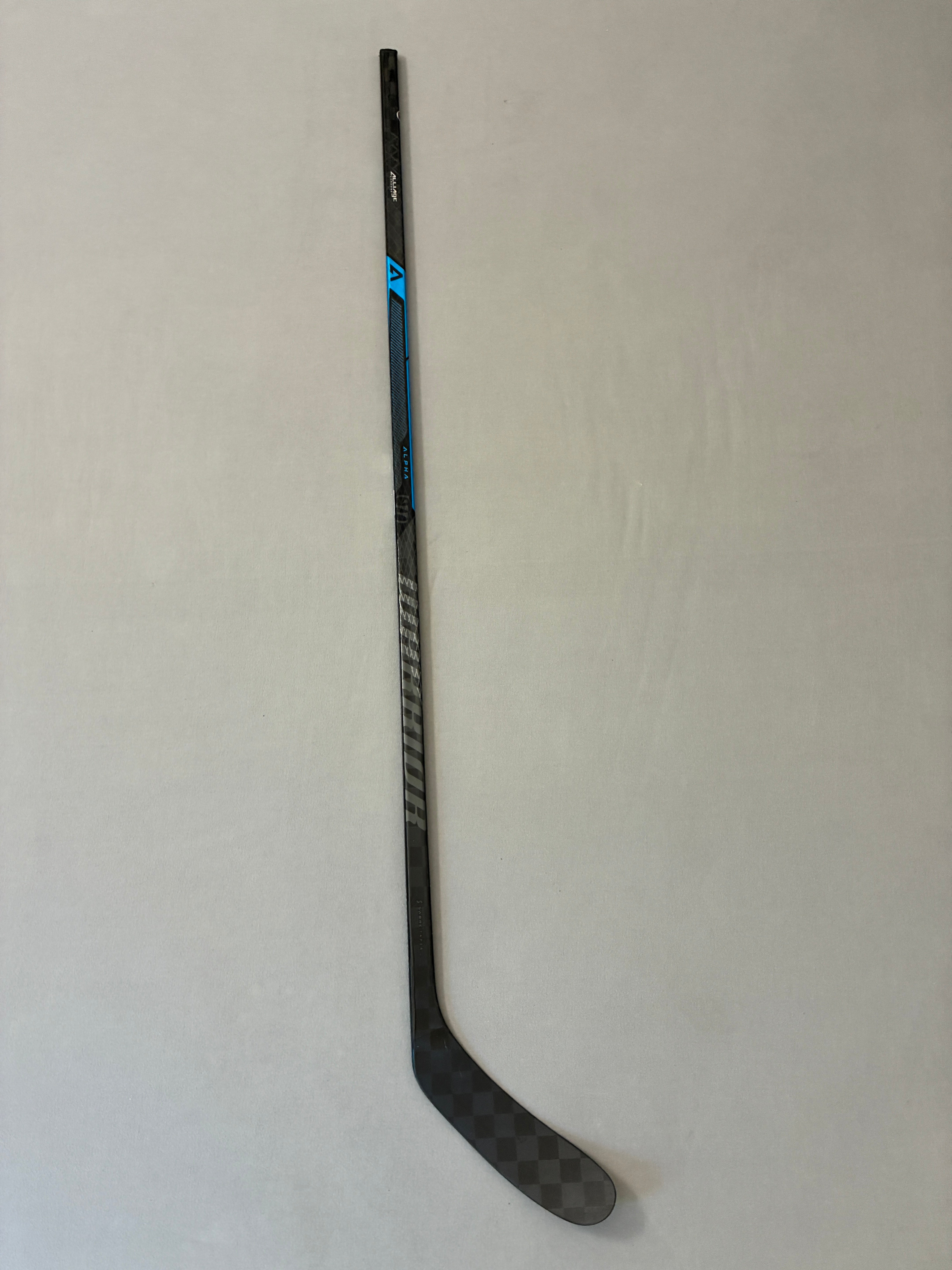 New 90 Flex W28 Senior Warrior Alpha LX3 Pro Left Hand Pro Stock Hockey Stick - Blue