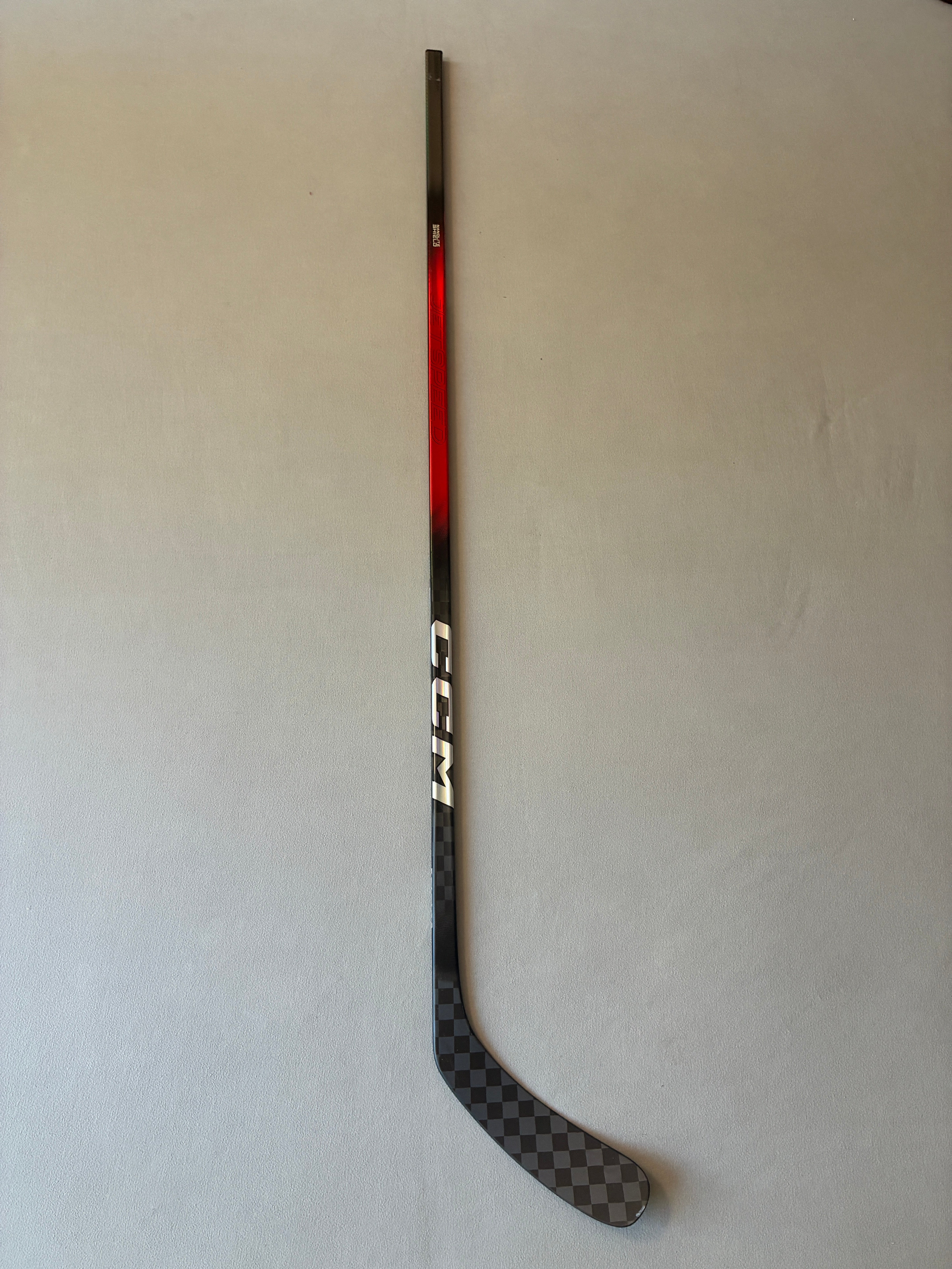 New 95 Flex P29 Senior CCM Ribcor Team (Jetspeed dress) Left Hand Pro Stock Hockey Stick - Red