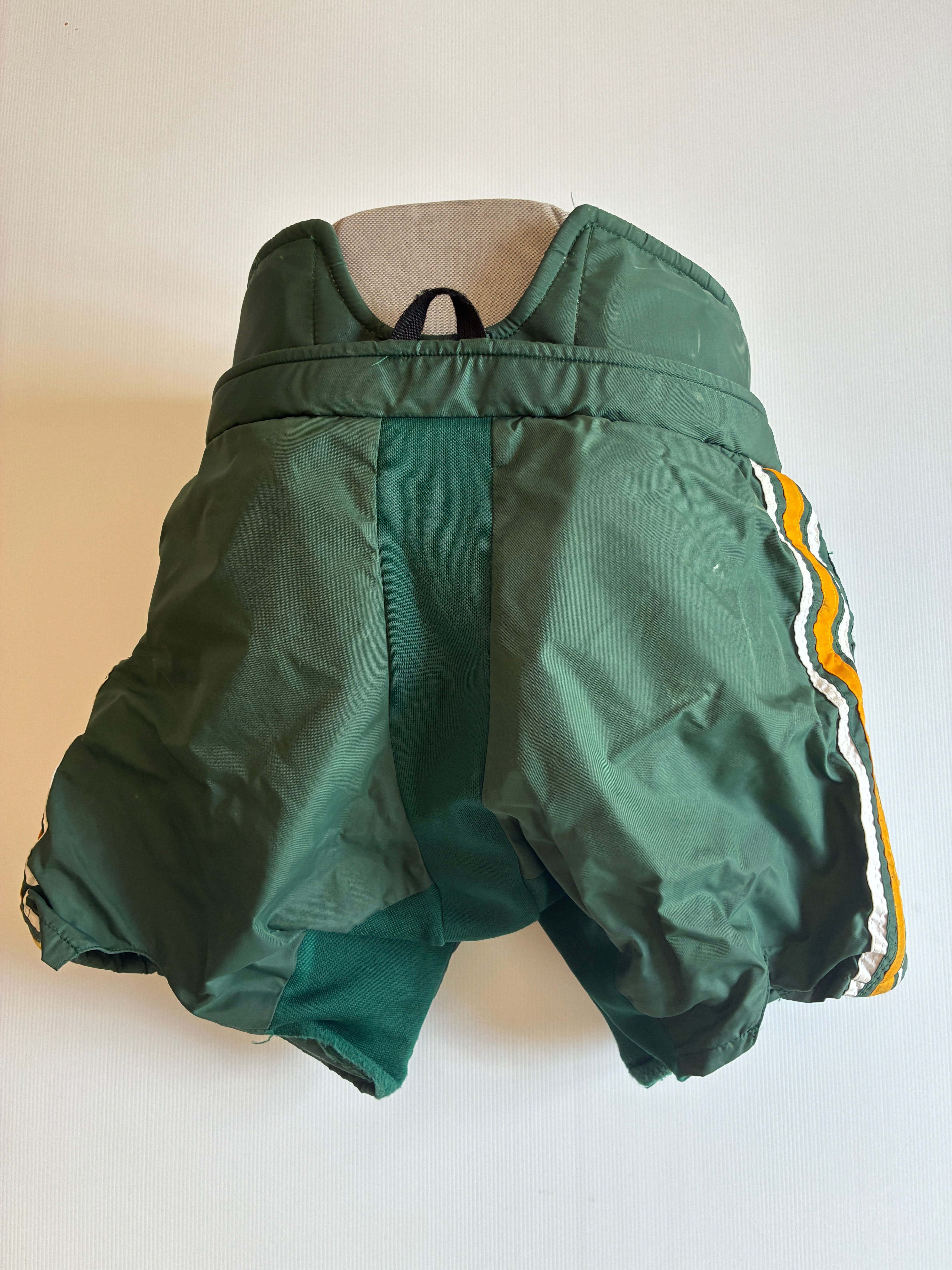 Used Senior Large CCM HPG12A Hockey Goalie Pants - Green/Gold