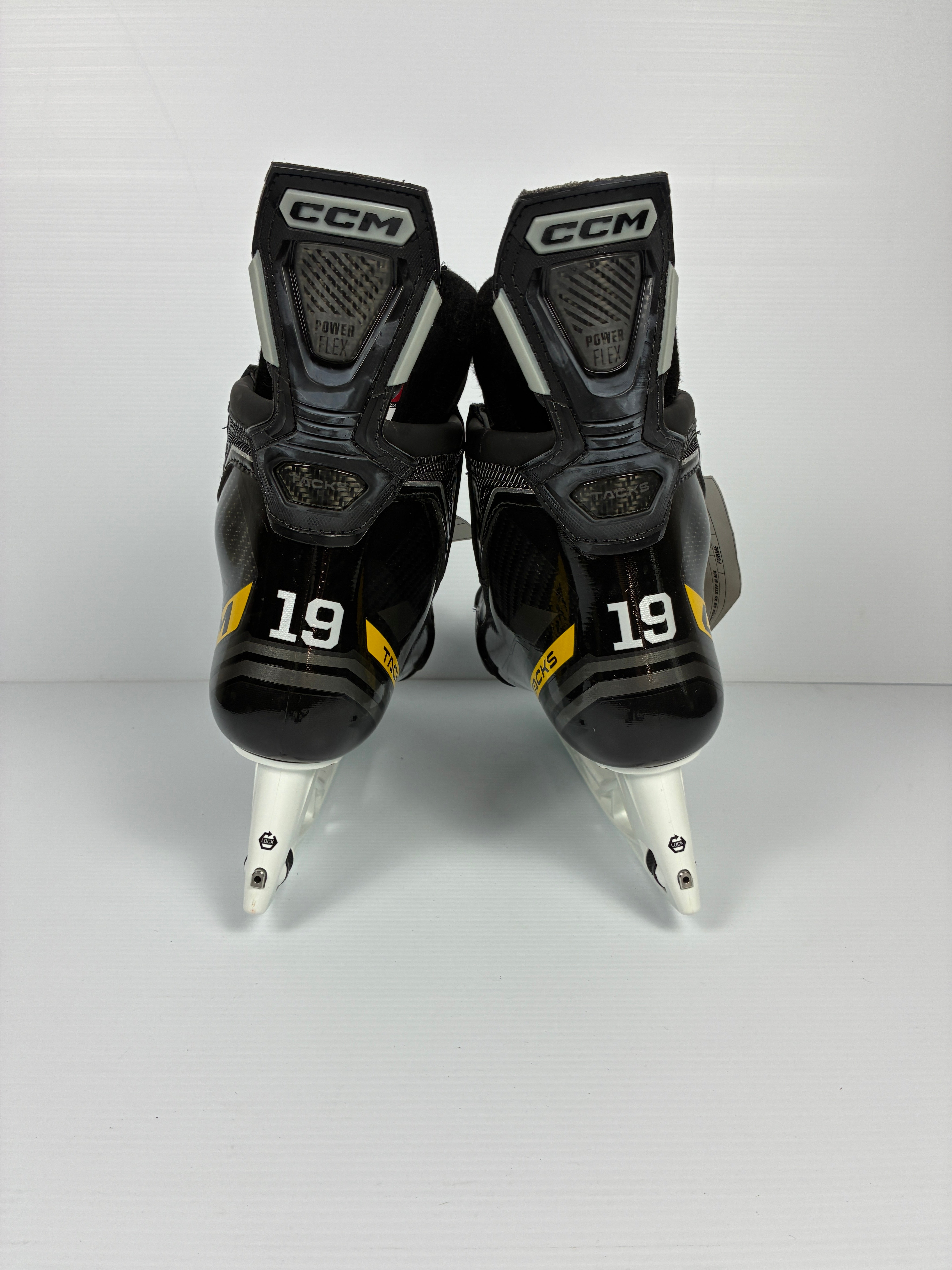 New Size 8 Regular Senior CCM AS-V Pro Pro Stock Hockey Skates - Yellow