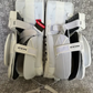 New Intermediate 30" + 1" CCM Eflex 6.9 Goalie Leg Pads White/White